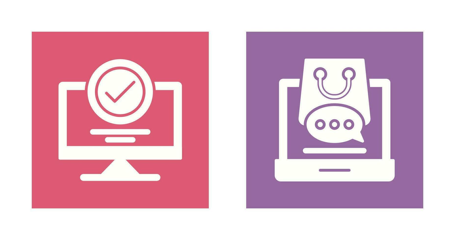Confirmation and Shopping  Icon vector