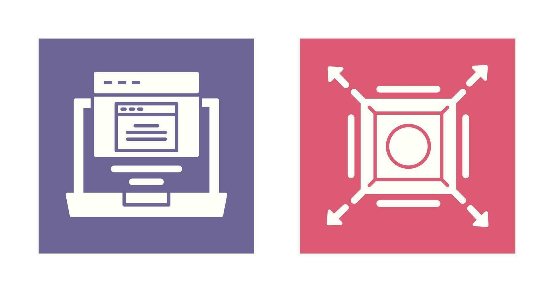 Pop Up and Maximize Icon vector