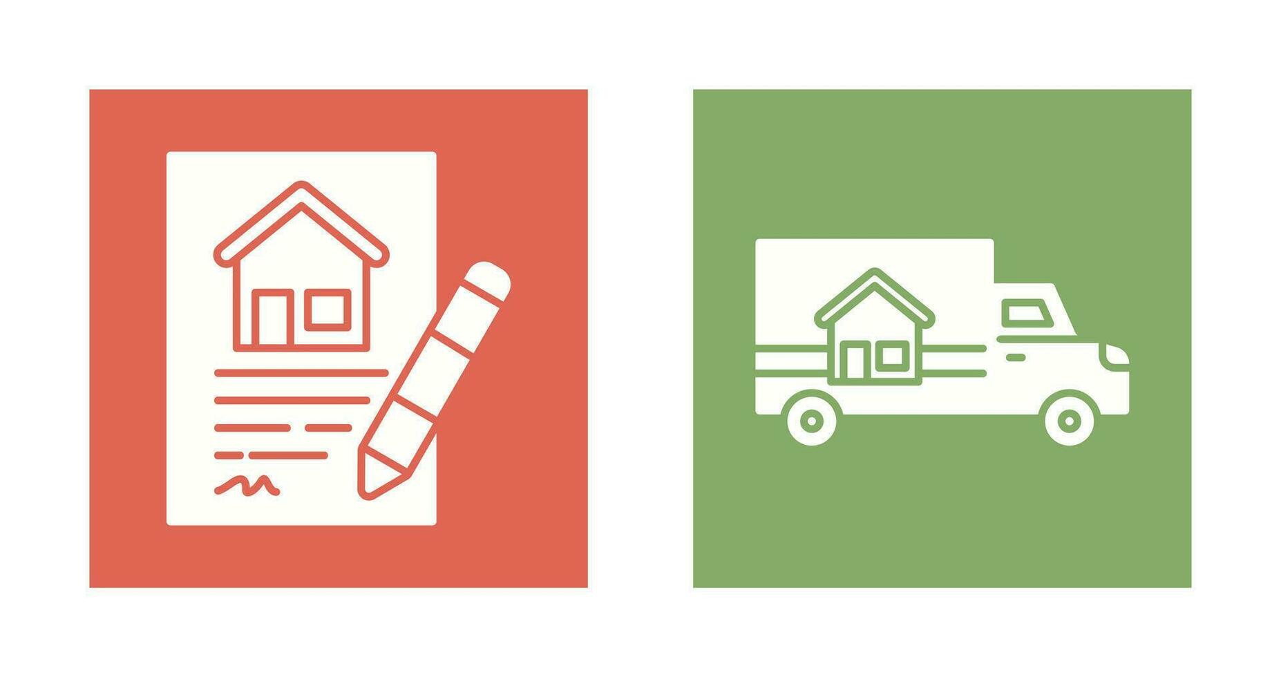 Contract and Delivery Icon vector