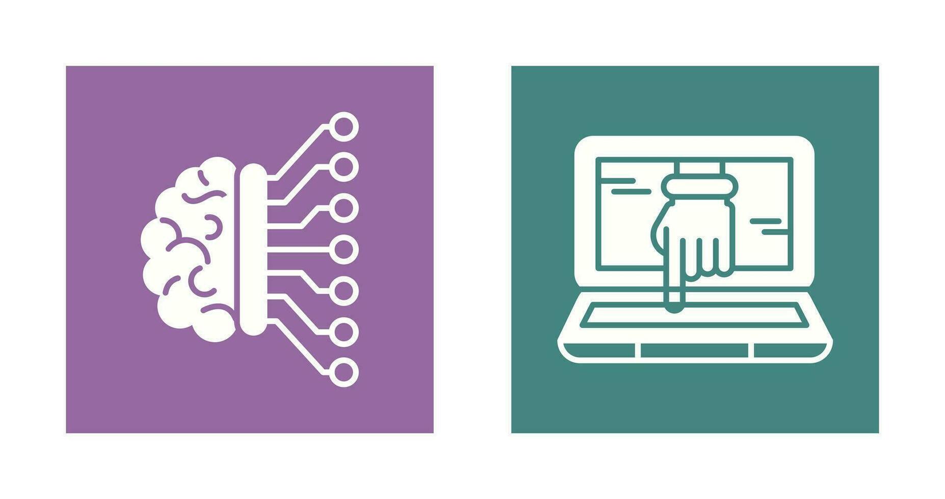 Machine Learning and Hacking Icon vector