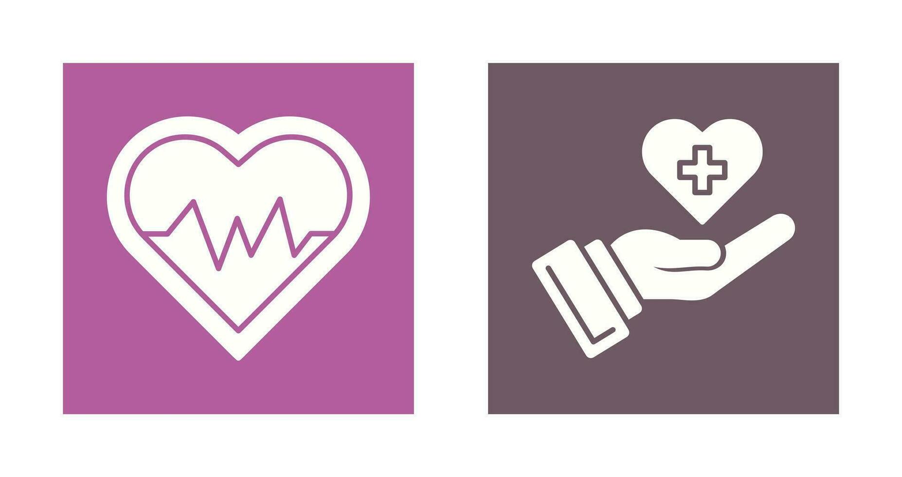 Heart Beat and Healthcare Icon vector