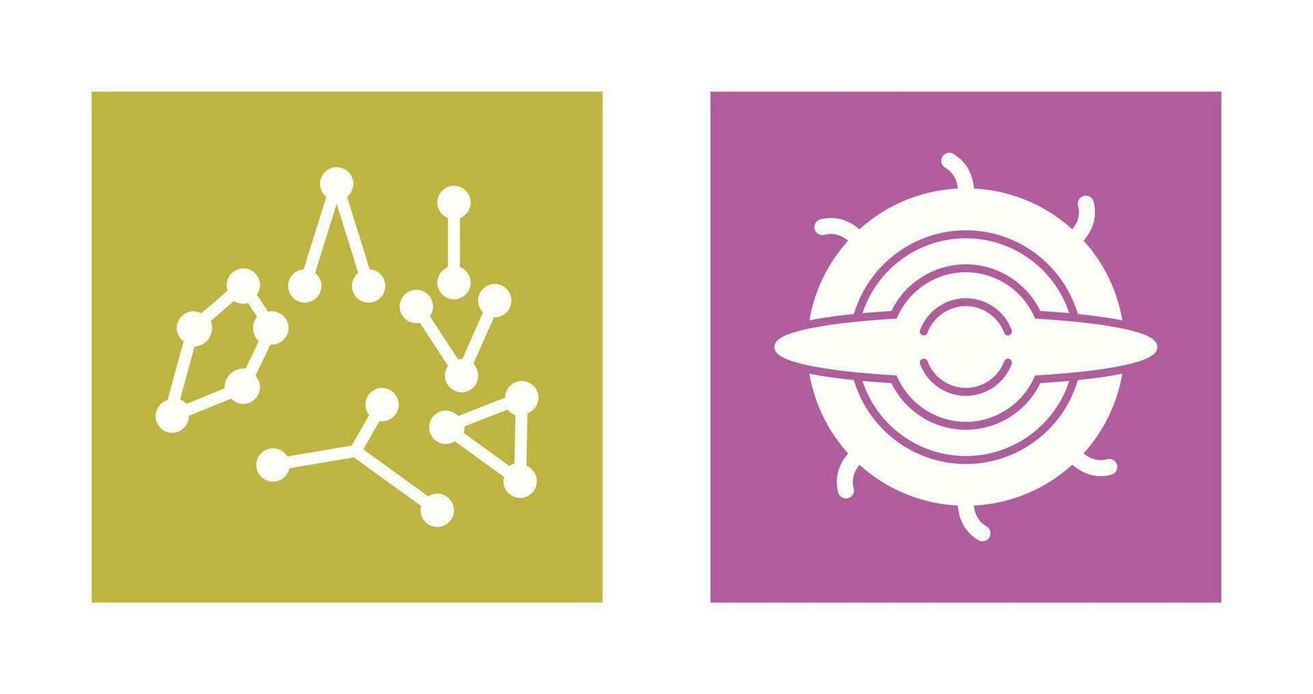 constellation and blackhole Icon vector