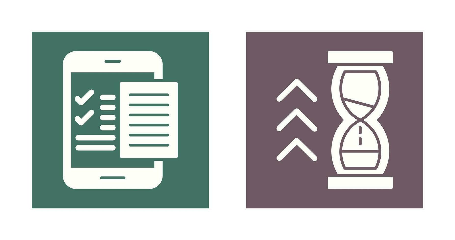 Check List and Quick Response Icon vector