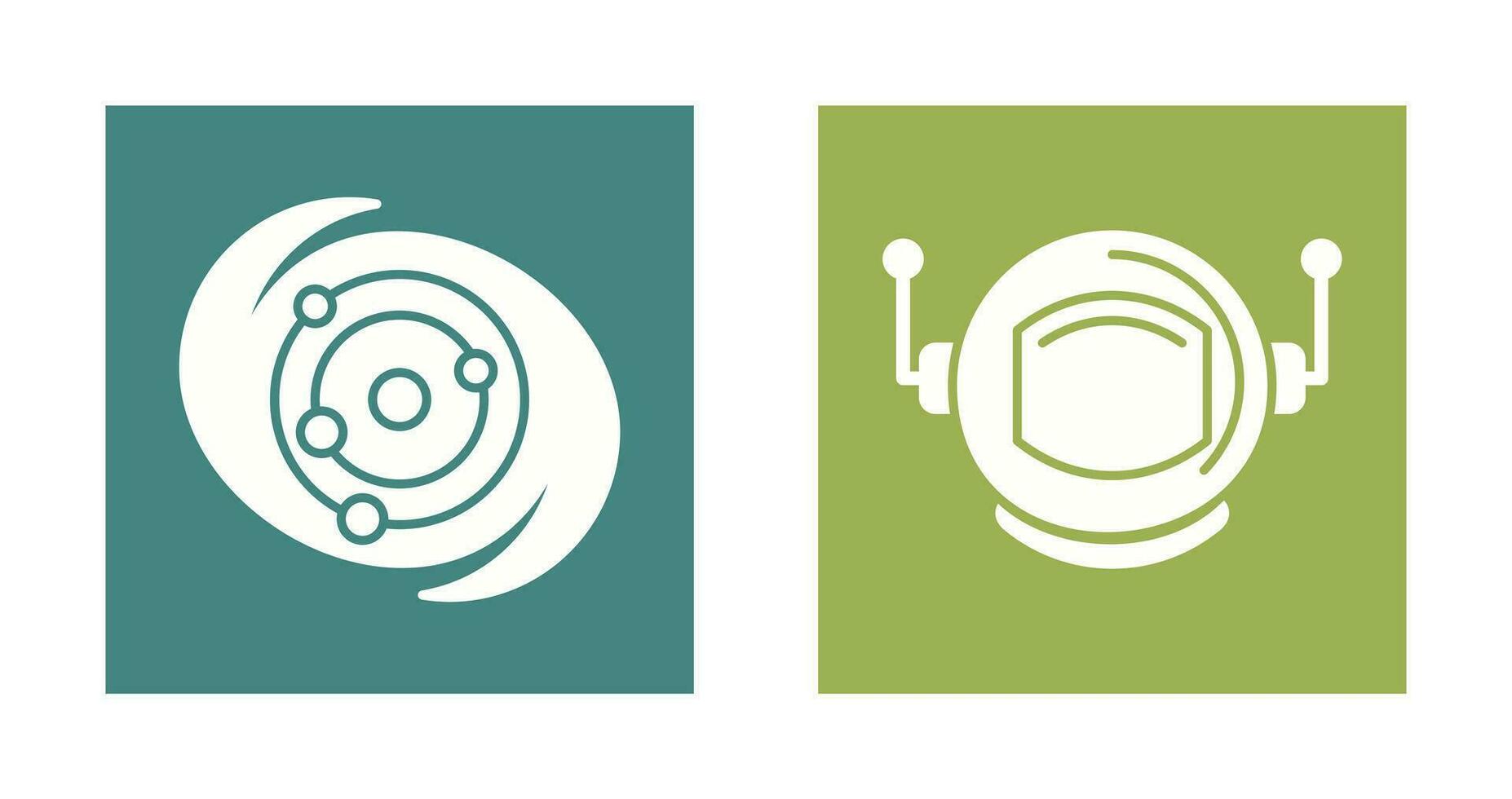 galaxy and astronaut Icon vector