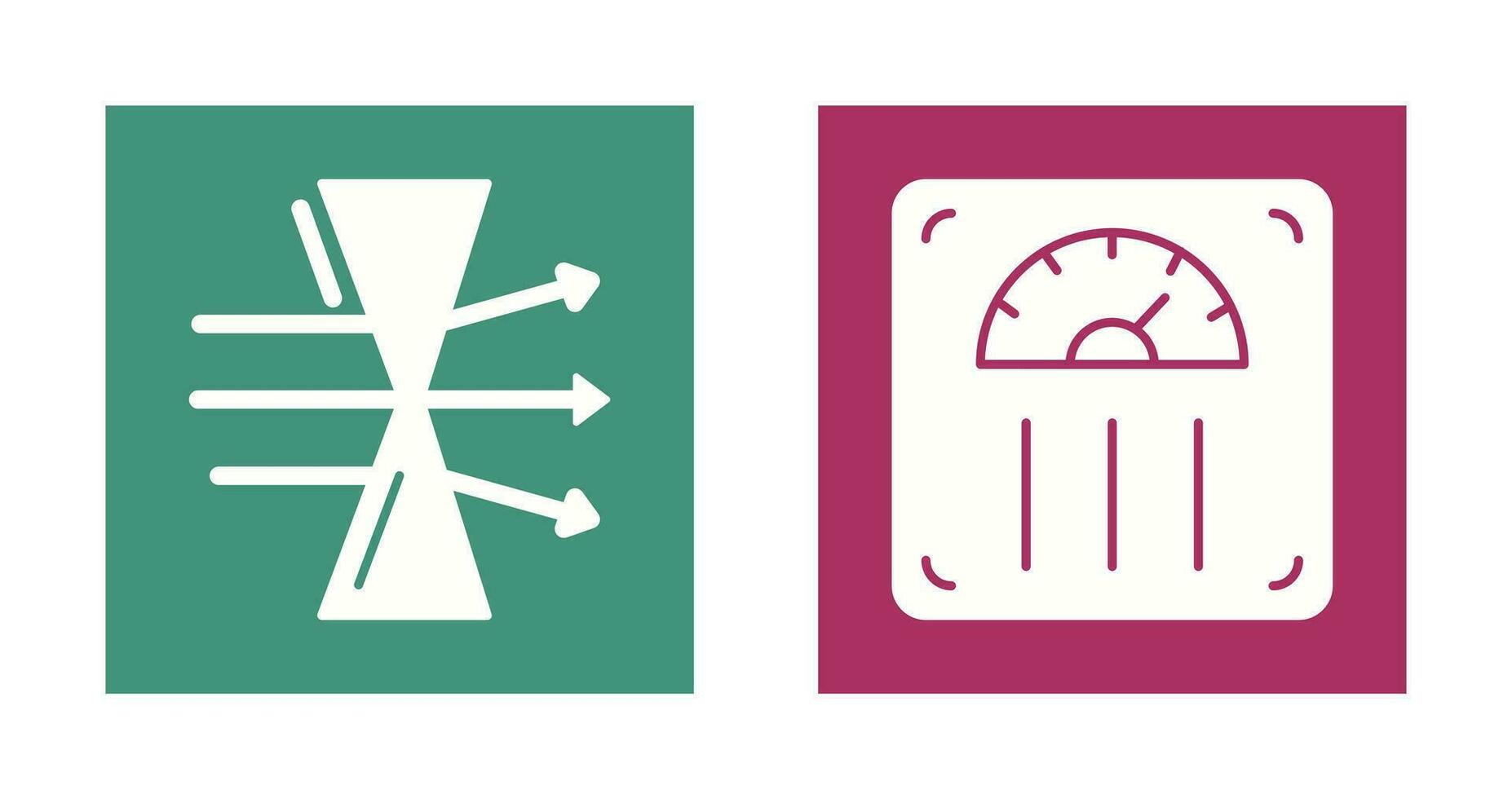 Dispersion and Weight Scale Icon vector