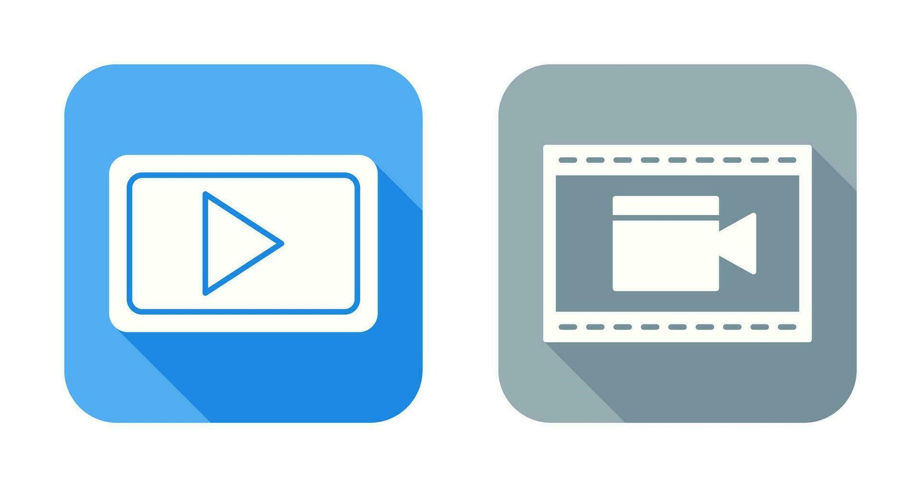 Video Communication and Video and Animation Icon vector