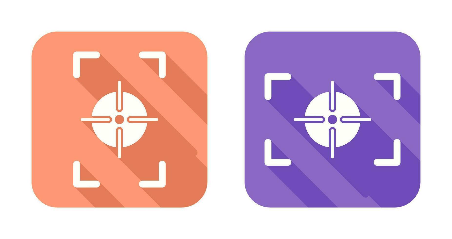 focus vertical and focus horizontal Icon vector