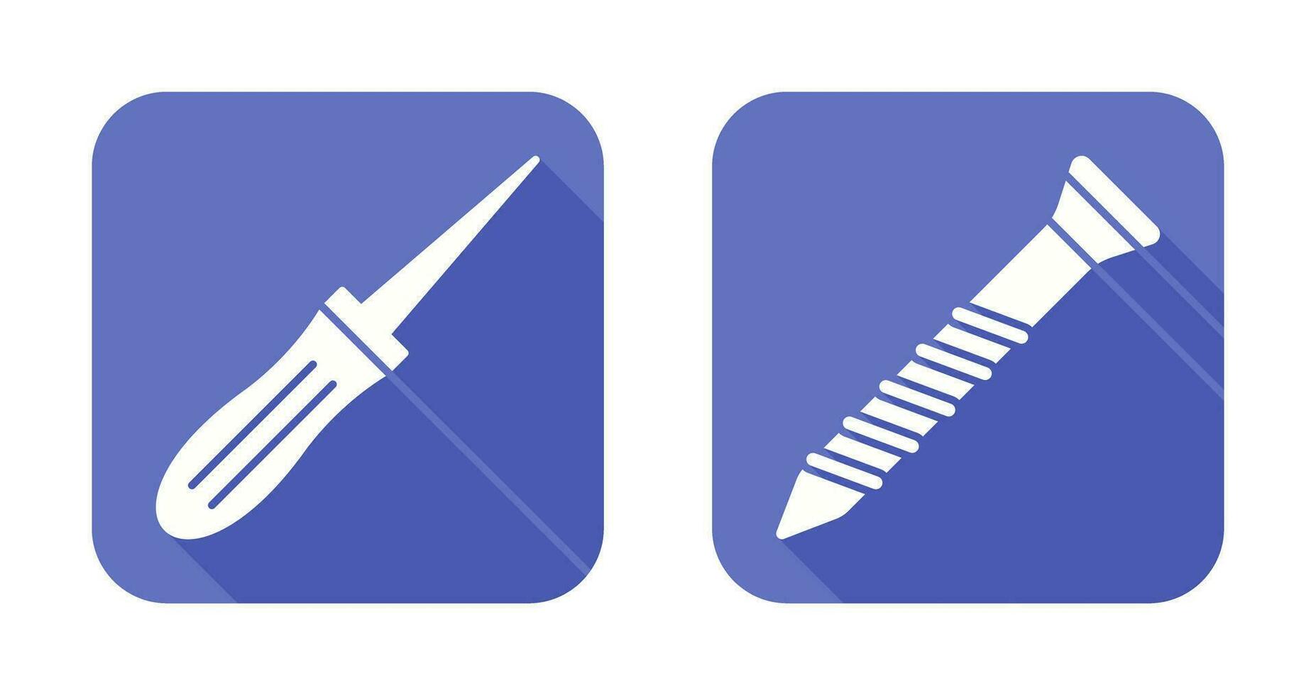 Awl and Screw Icon vector