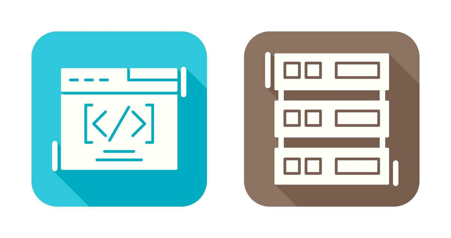 Web Coding ND Server Icon vector