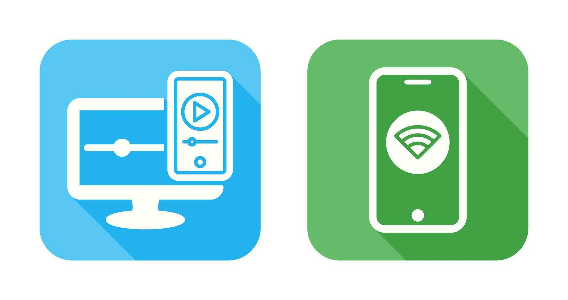 WIFI and Responsive Icon vector