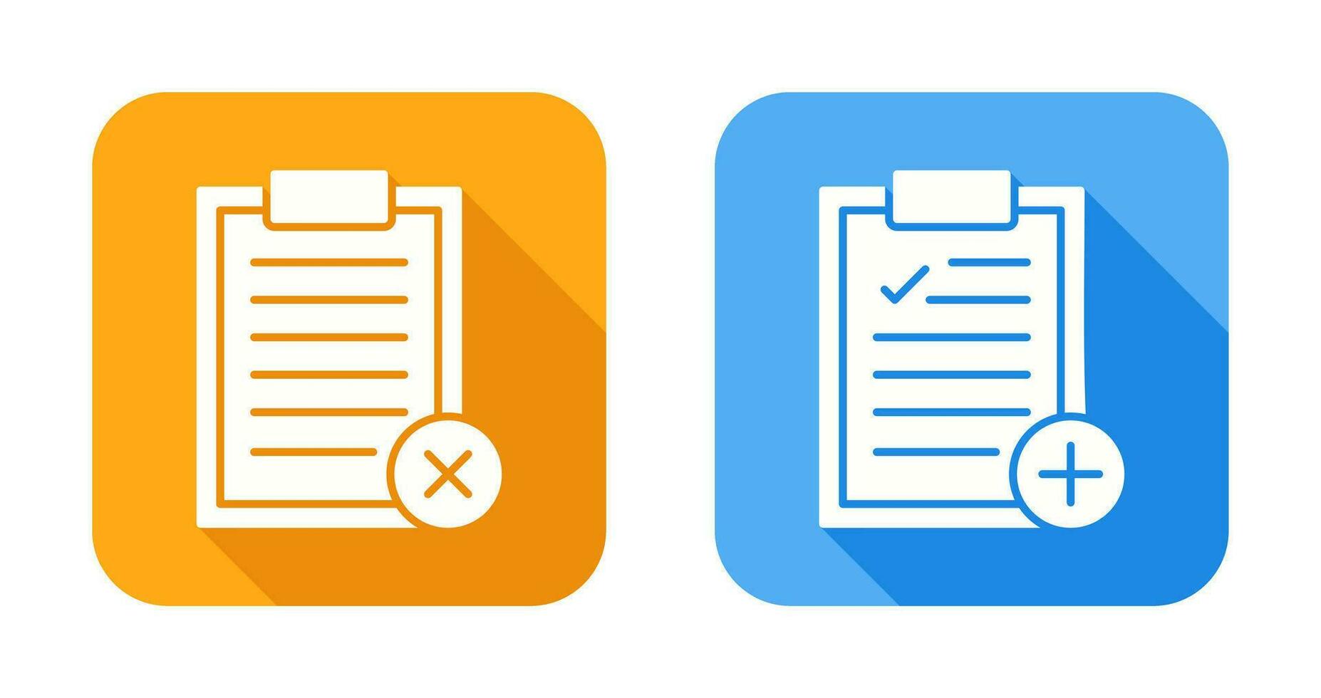 Rejected and Add Icon vector
