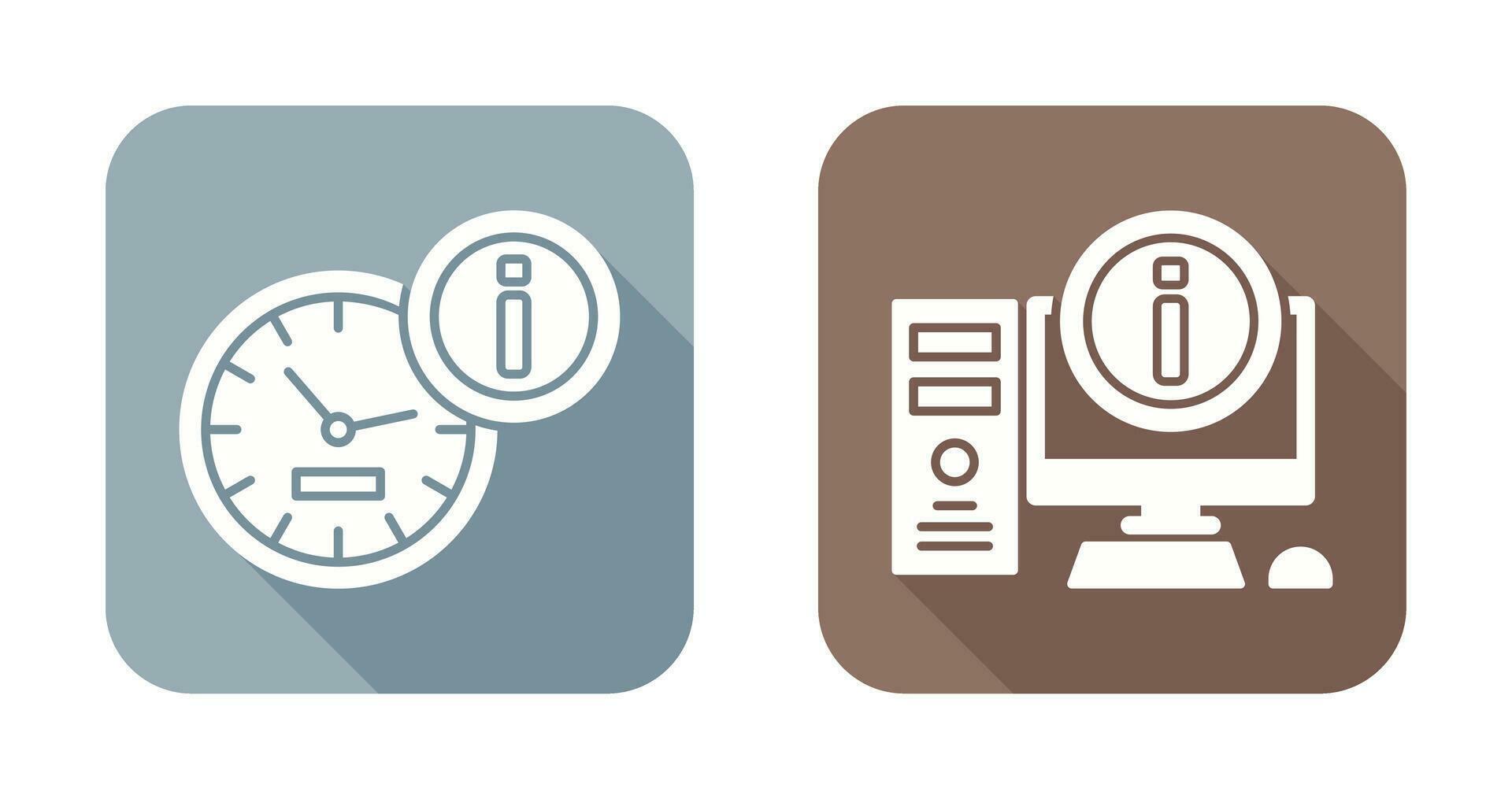 clock and computer Icon 32669490 Vector Art at Vecteezy
