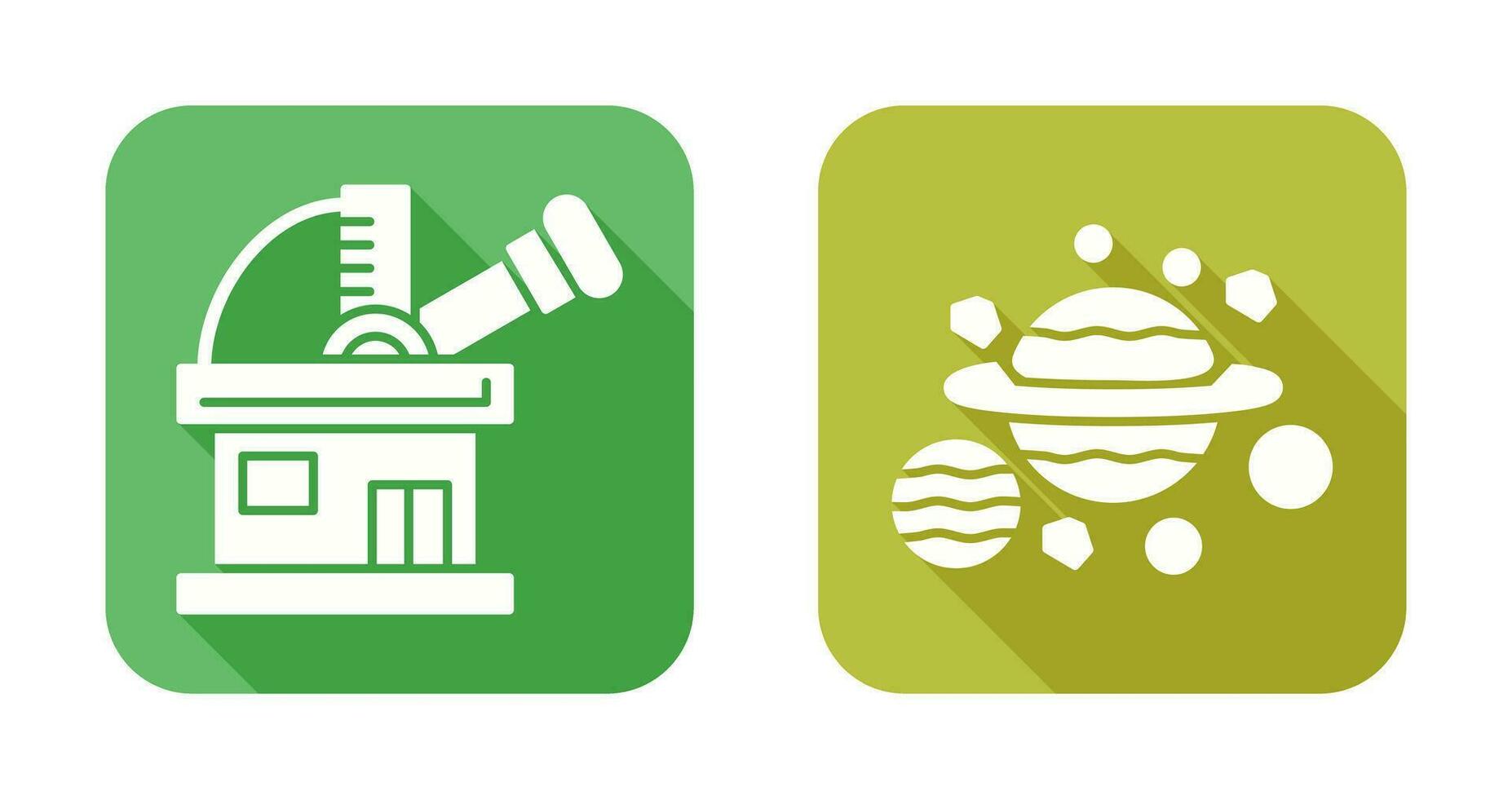 observatory and planets Icon vector