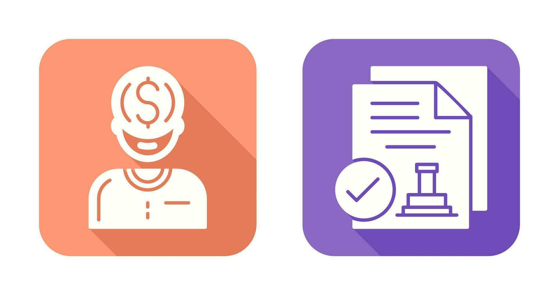 Founder and Approved Icon vector