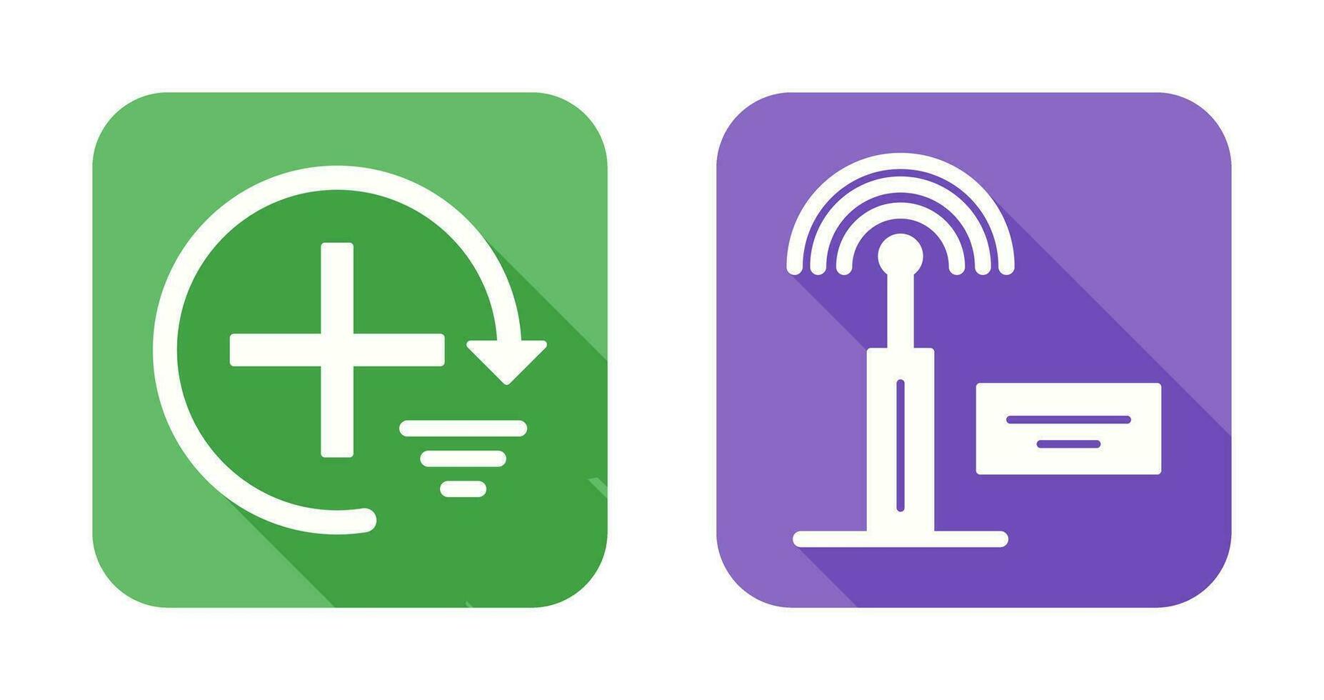 Add and Signal Icon vector