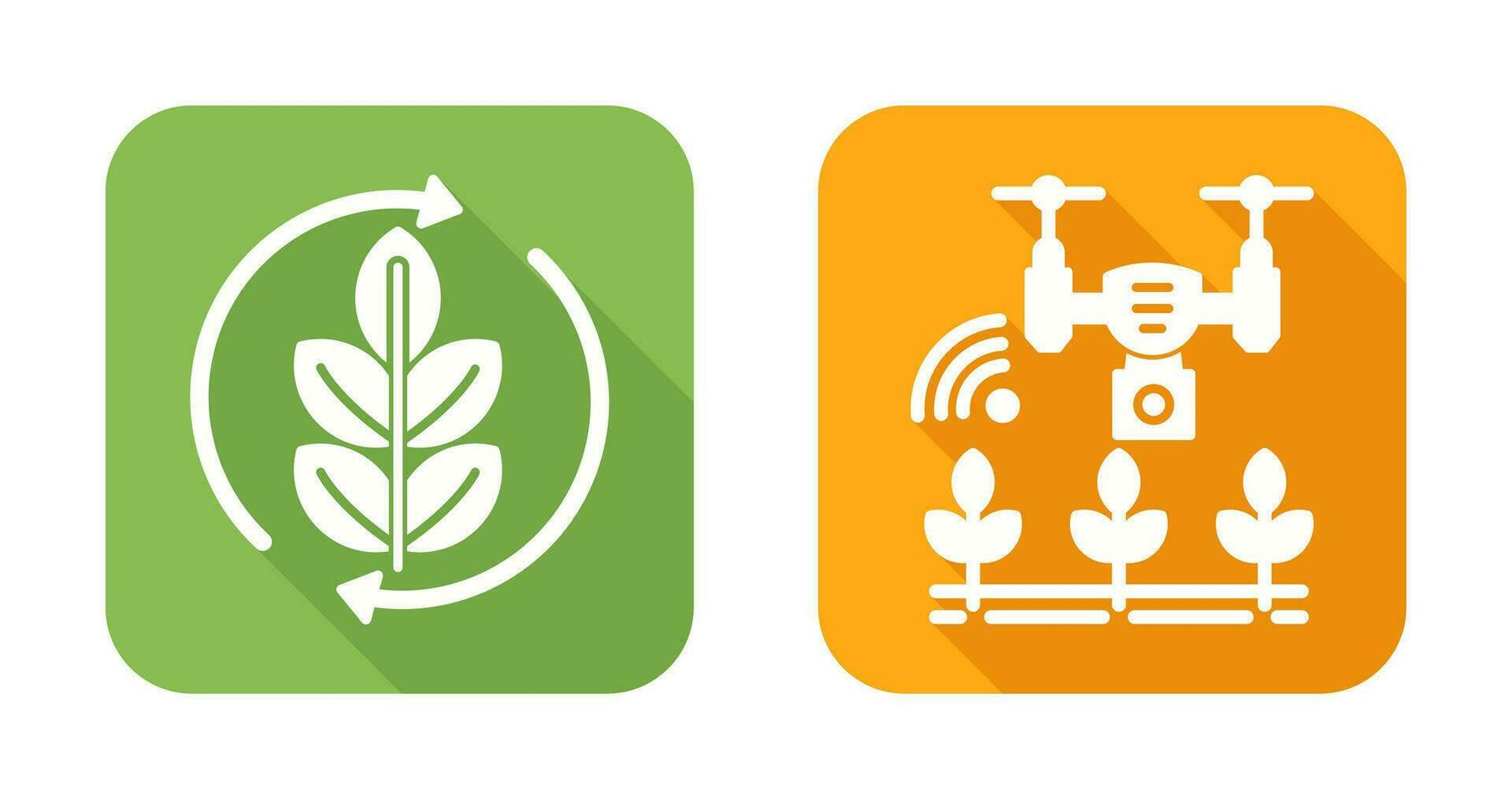 Agronomy and Smart Farm Icon vector
