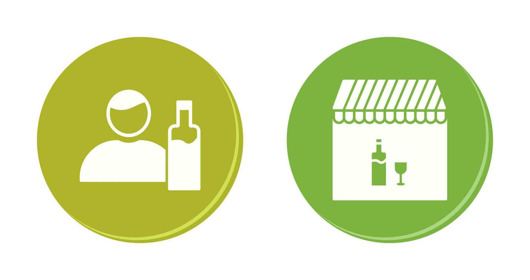 man drink and Cafe bar Icon vector