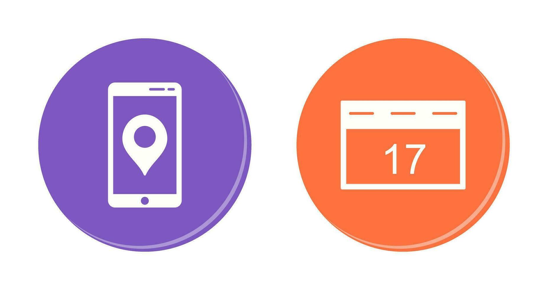 Gps Service and Event Management Icon vector