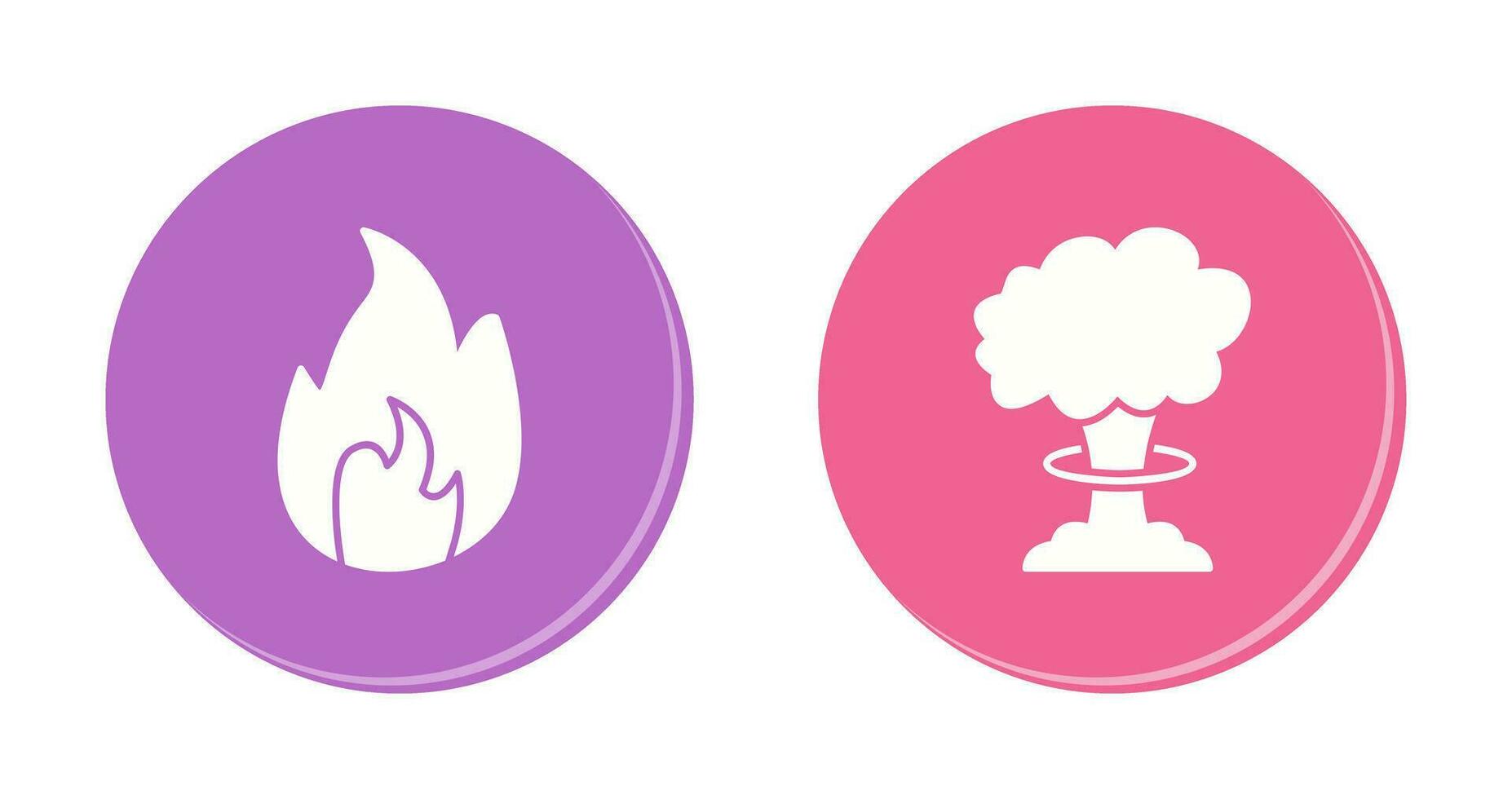 flame and bomb blast Icon vector