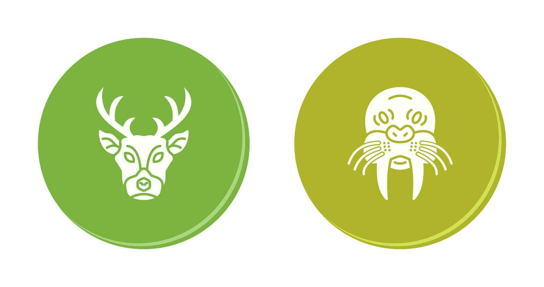 Deer and animal Icon vector