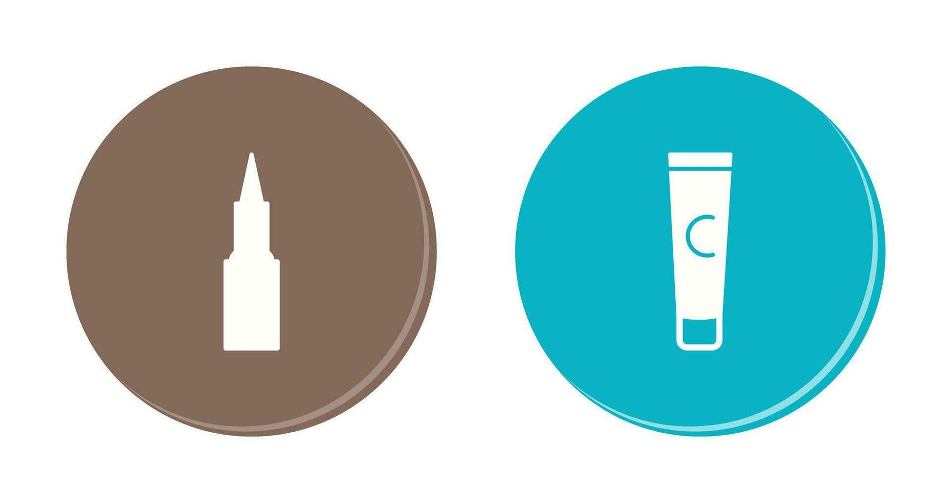 Kajal cosmetics and Conditioner  Icon vector