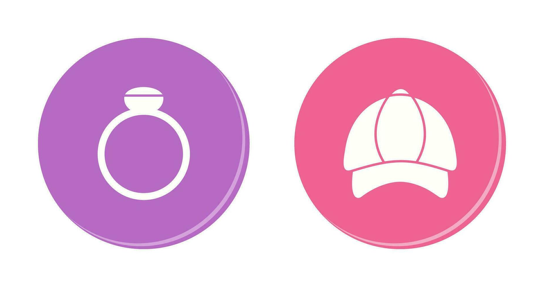 Ring and P Cap Icon vector