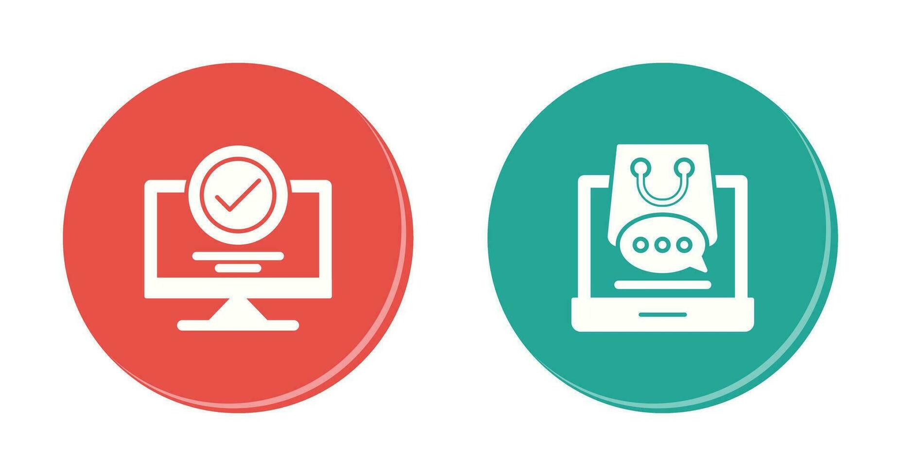 Confirmation and Shopping  Icon vector
