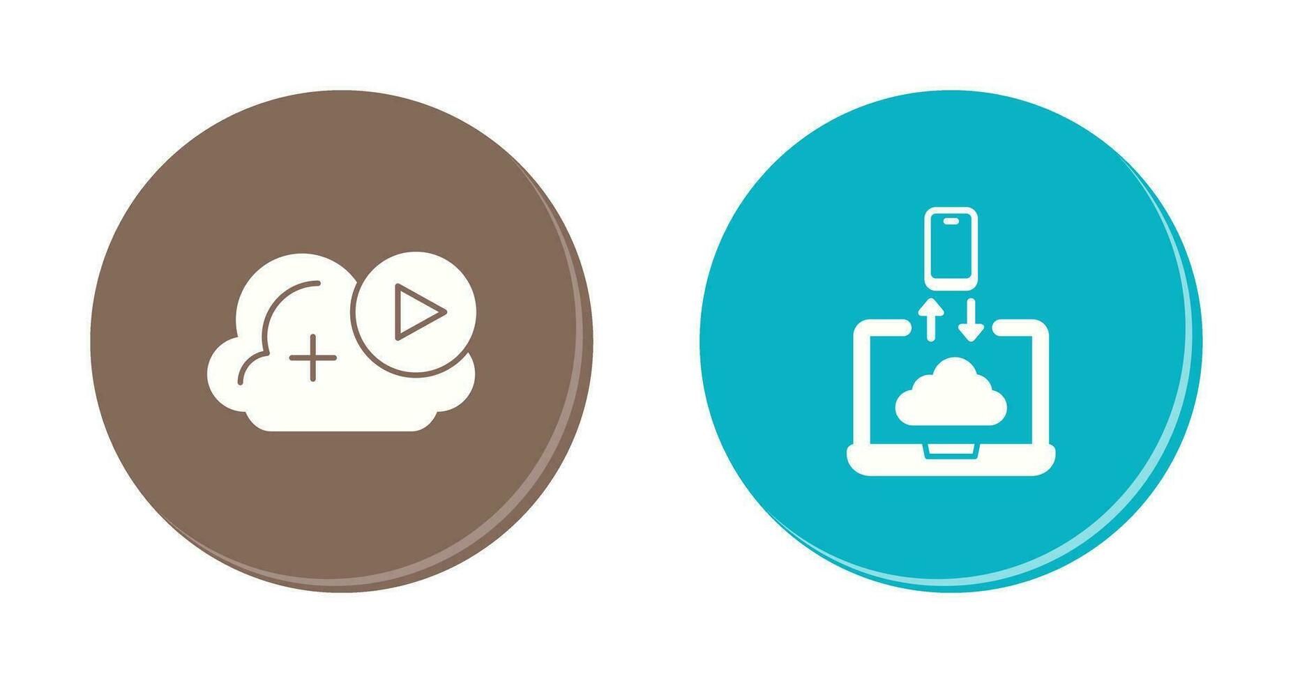 Video and Data Transfer Icon vector