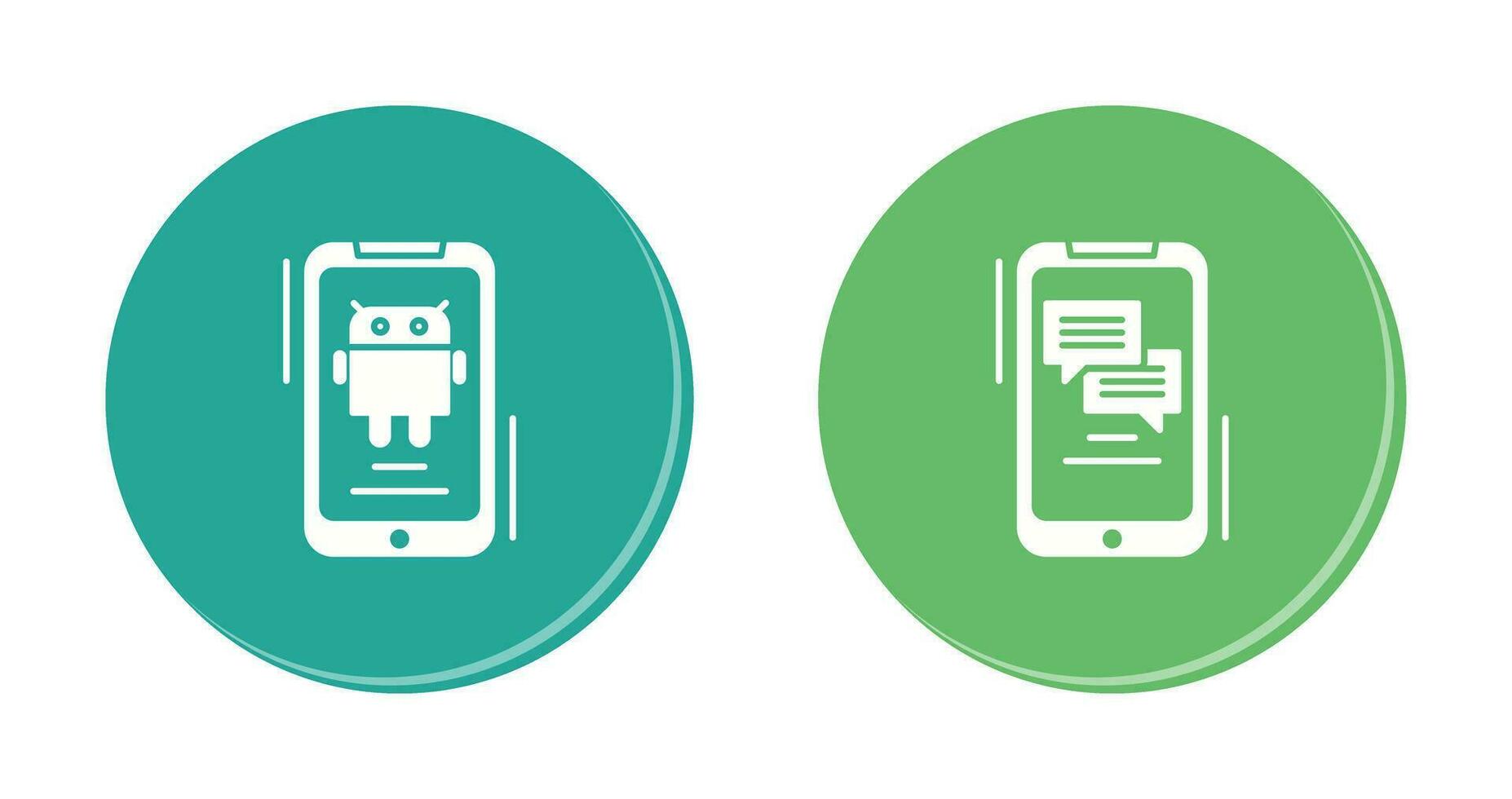 Android and Text Icon vector