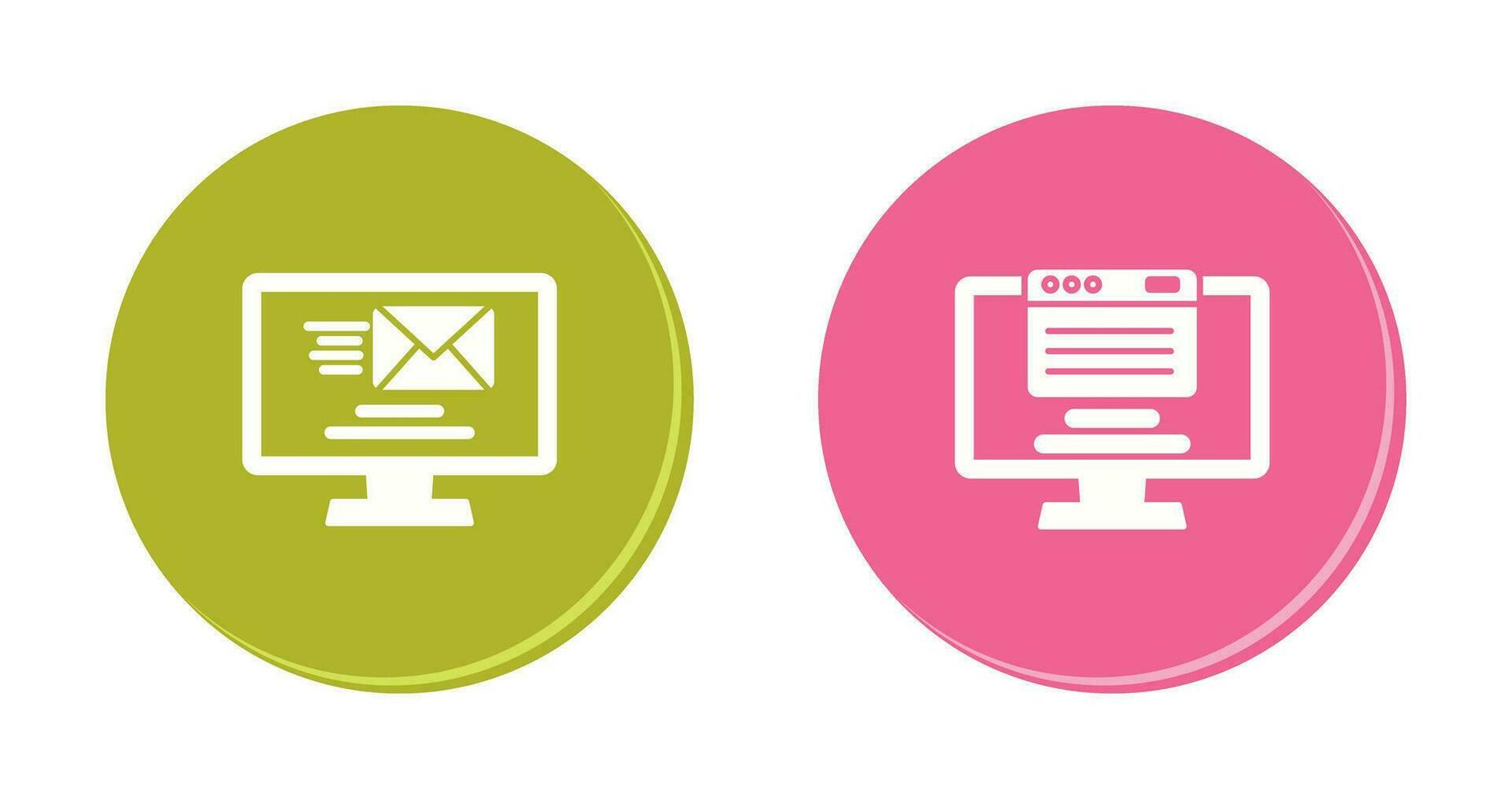 Mail and Web Icon vector