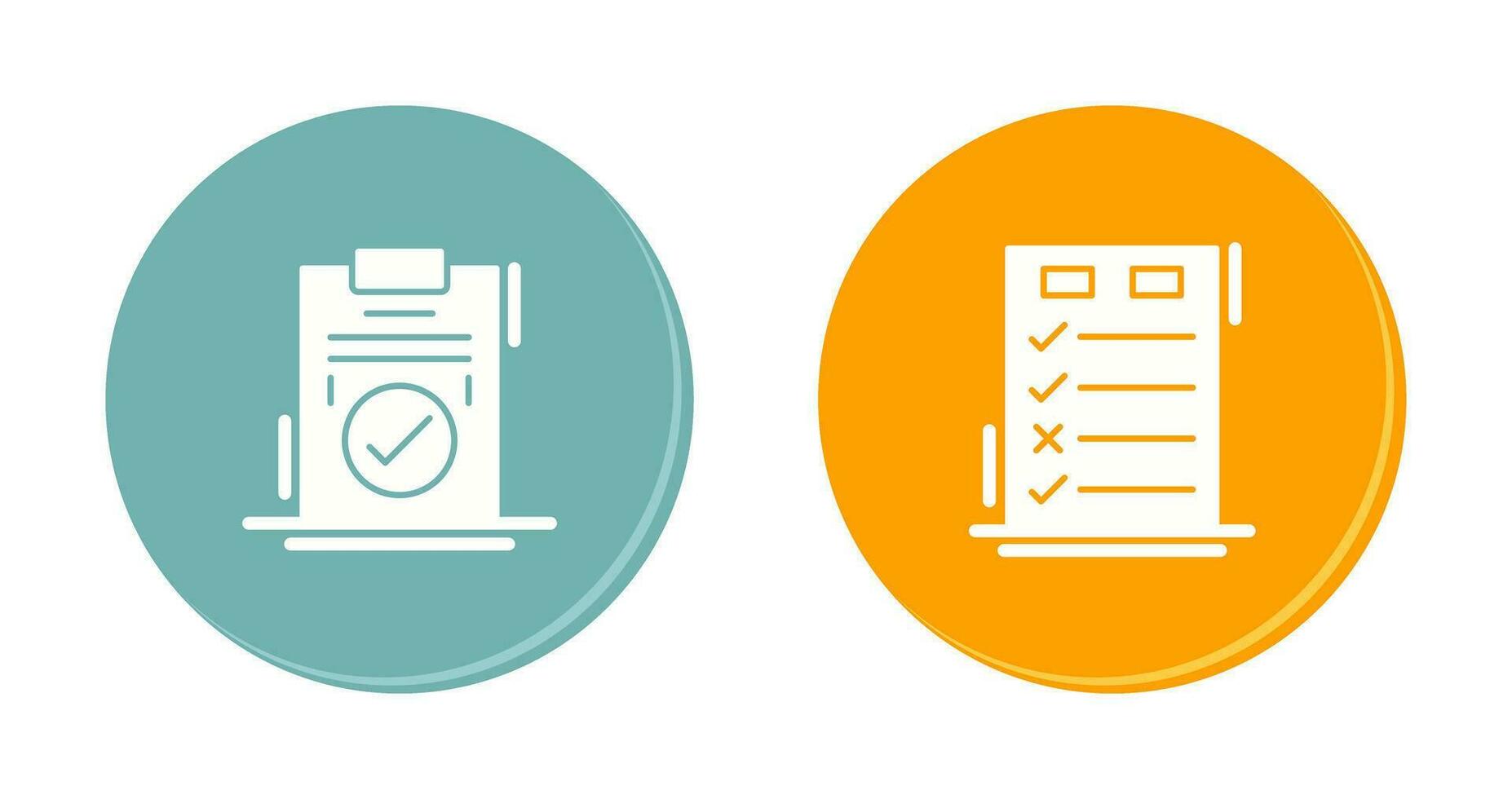 Today to Done Check List and Checkmark Icon vector