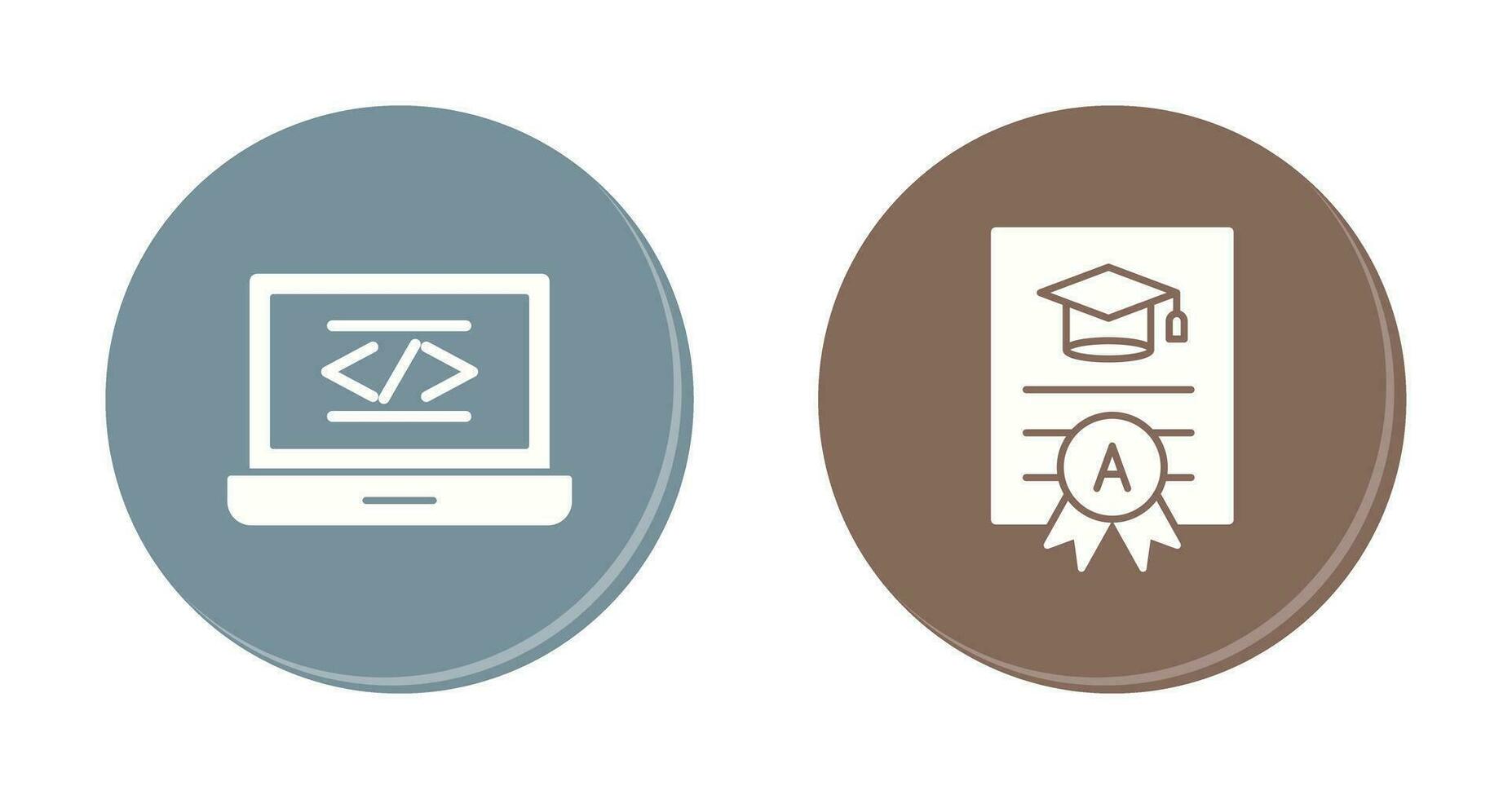 Coding and Report Card Icon vector