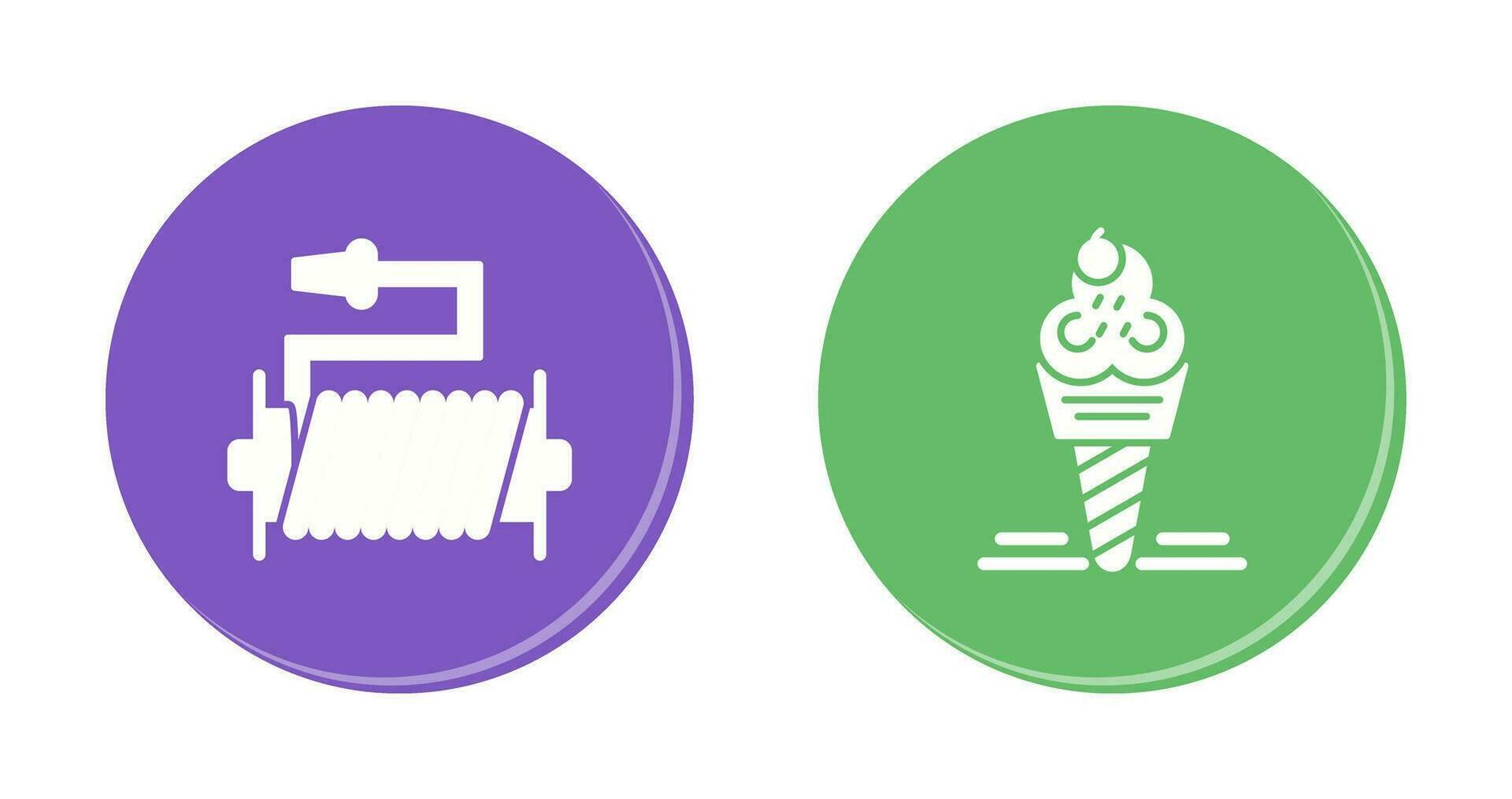 Water Hose and Ice Cream Icon vector