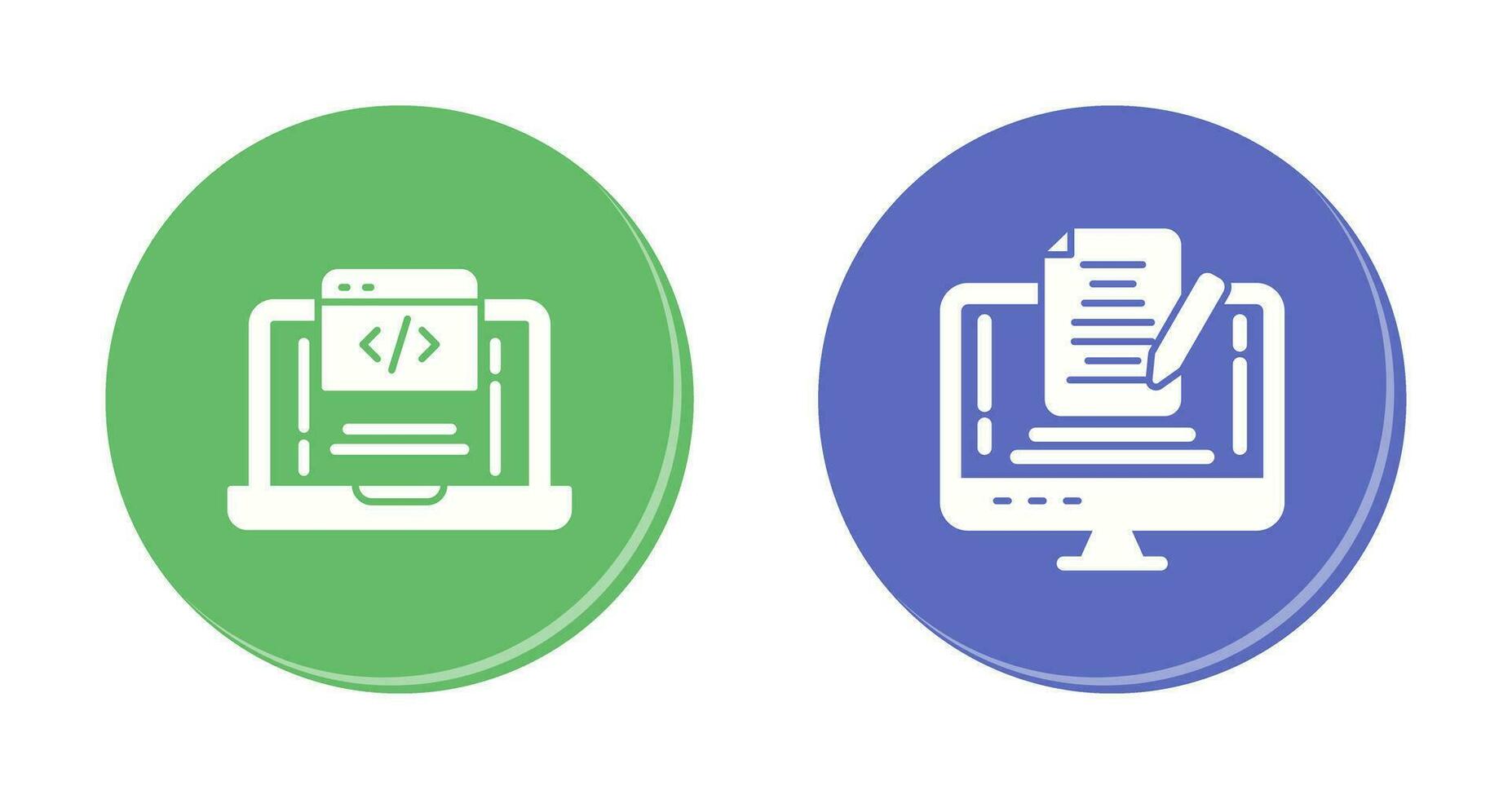 Coding and Note Icon vector