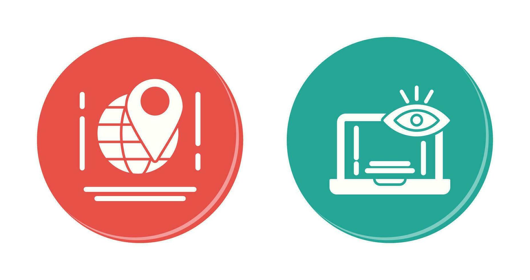 Map and Monitoring Icon vector