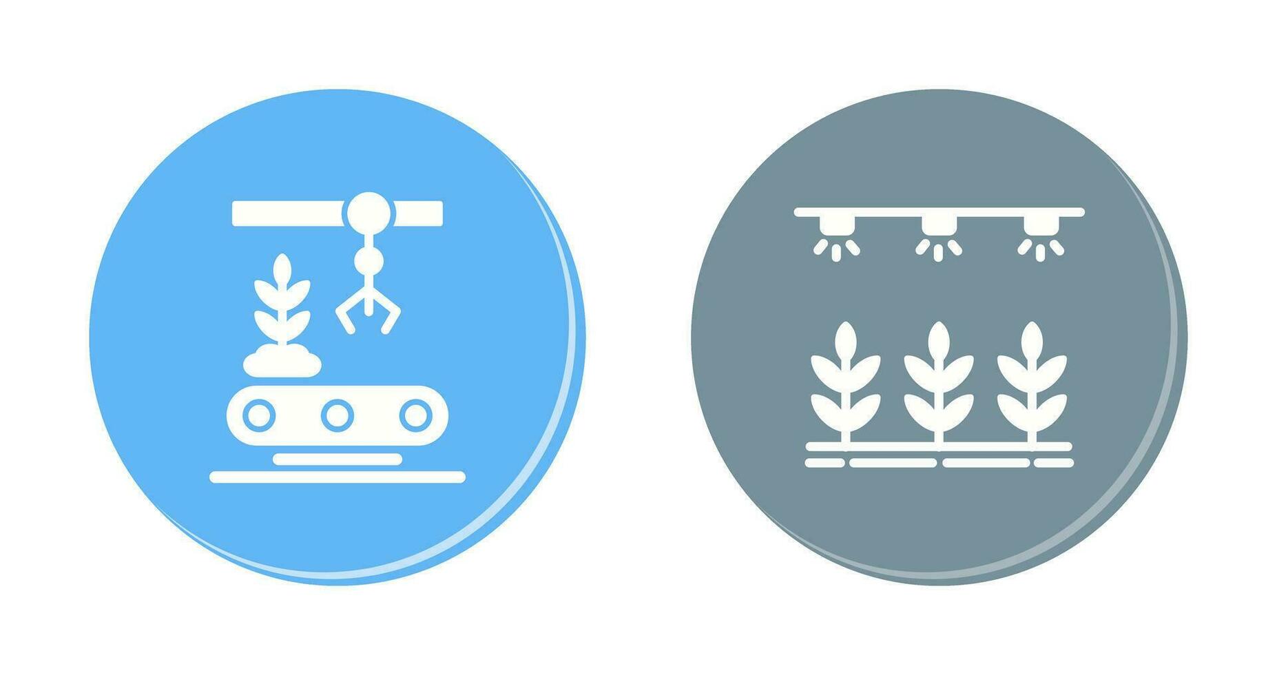 Conveyor and Irrigation  Icon vector