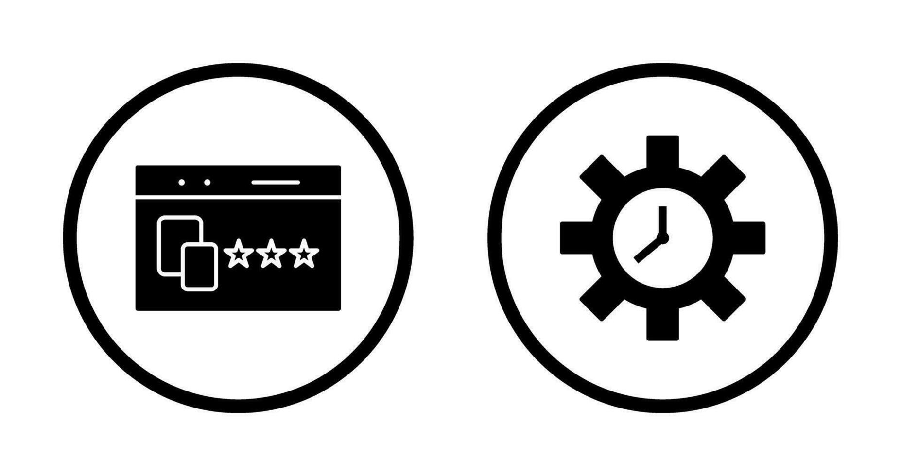 Website Promotion and Time Optimization Icon vector