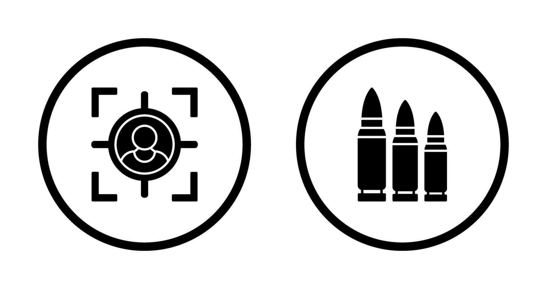 Target and Bullets Icon vector