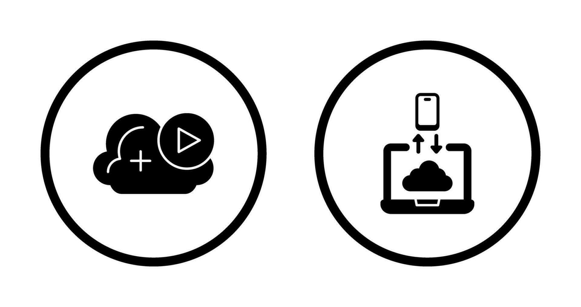 Video and Data Transfer Icon vector