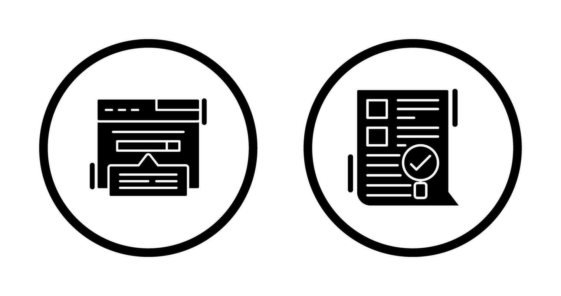 Keyword Search and SEO Audit Icon vector