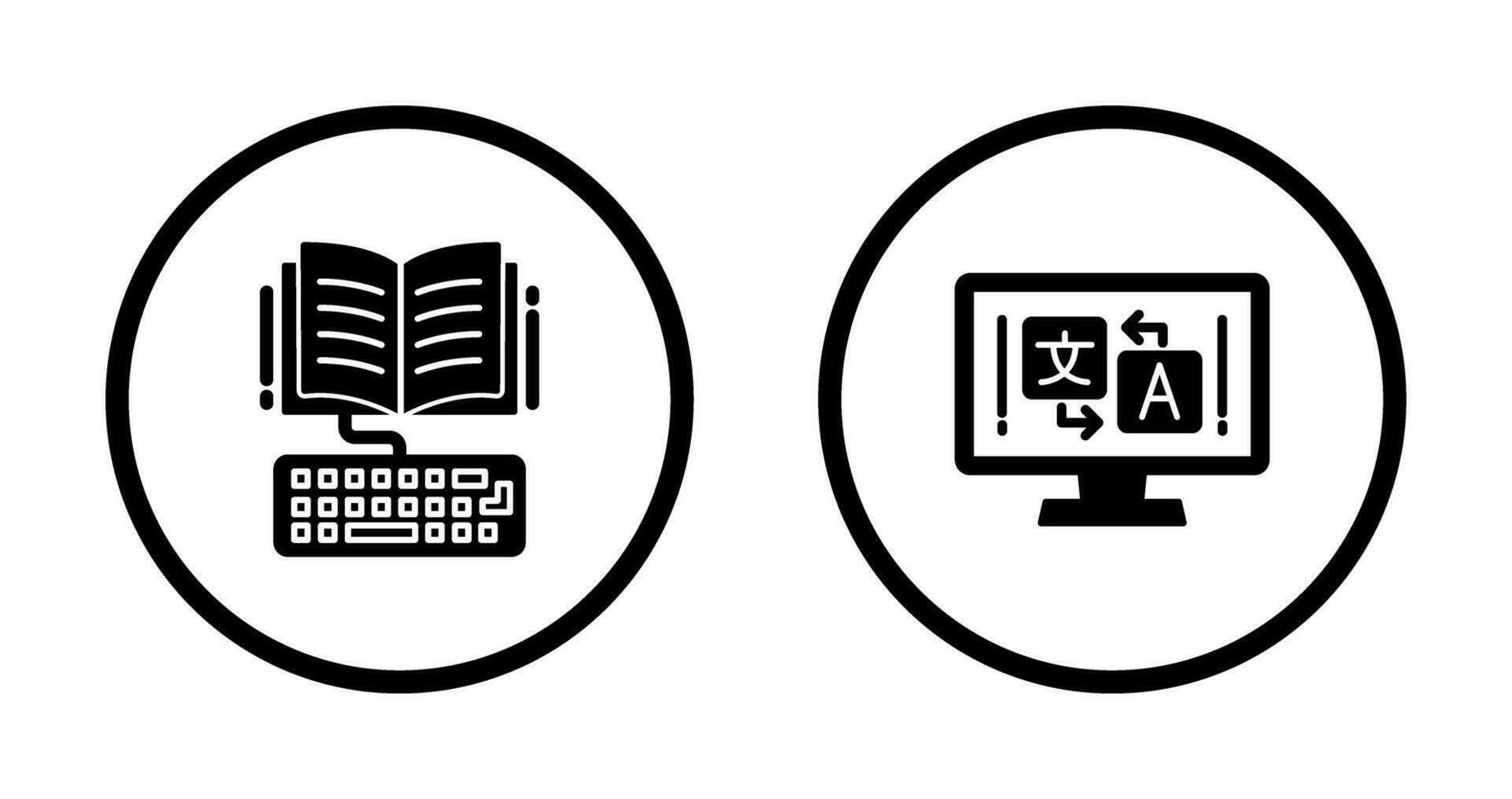 Study and Language Icon vector