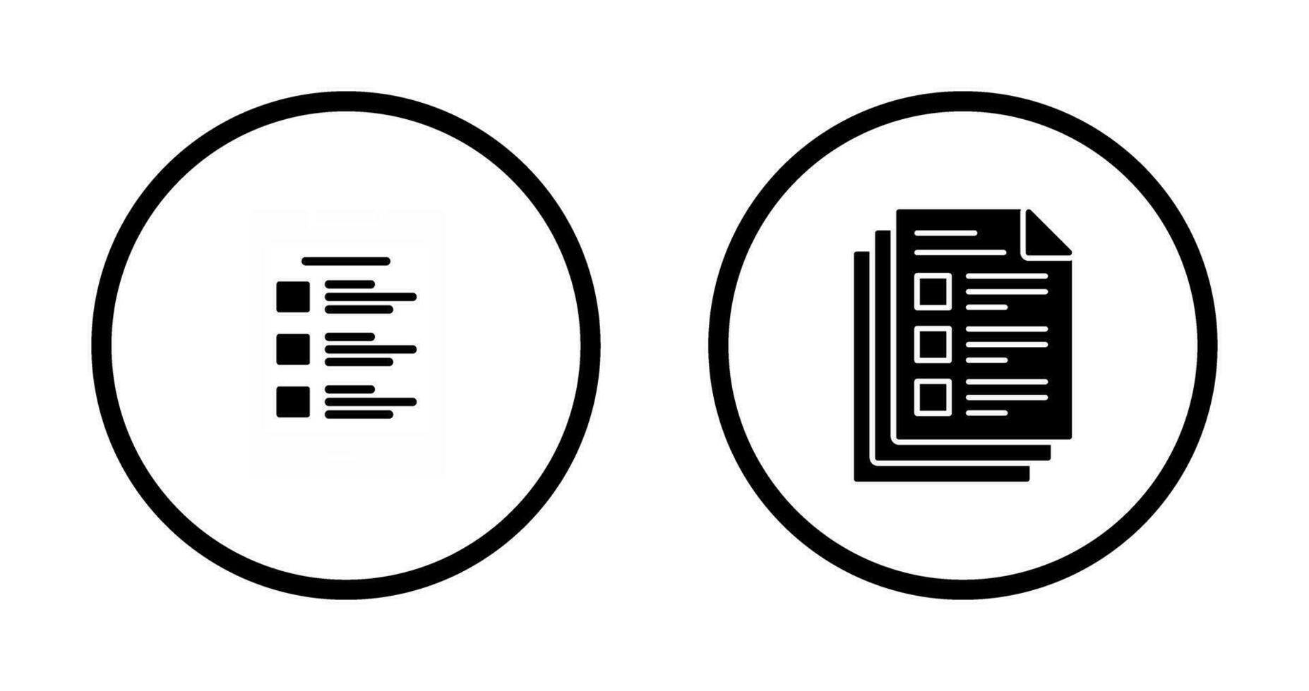 List and Notes Icon Icon vector