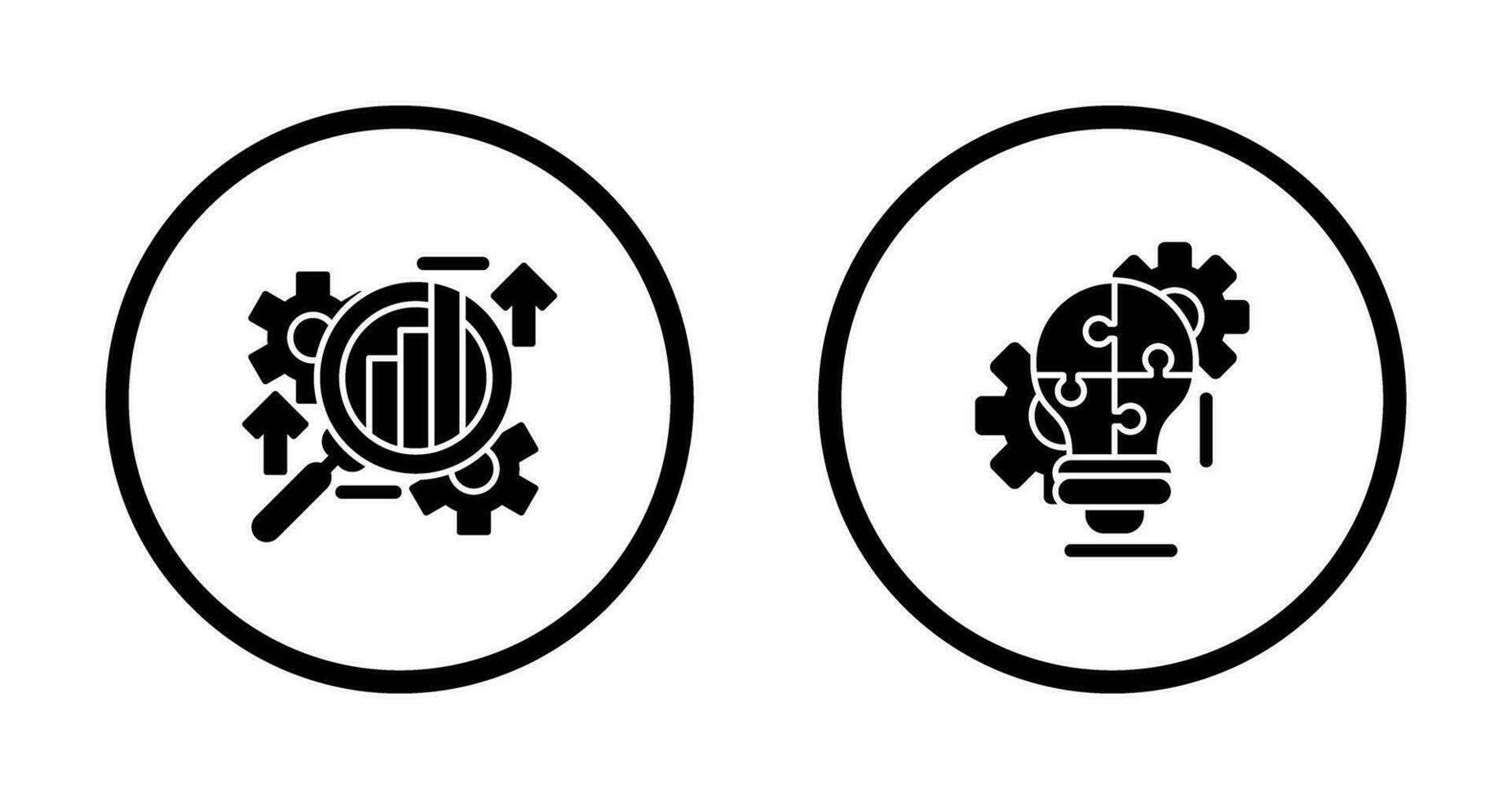 Analysis and Problem  Icon vector