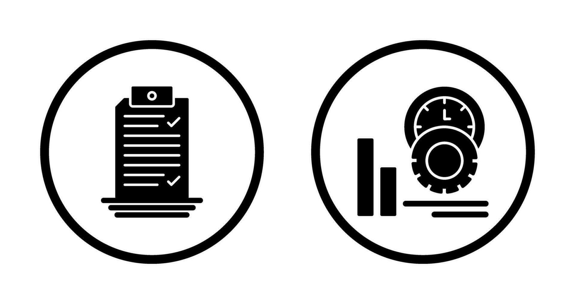 Check List and Performance Icon vector