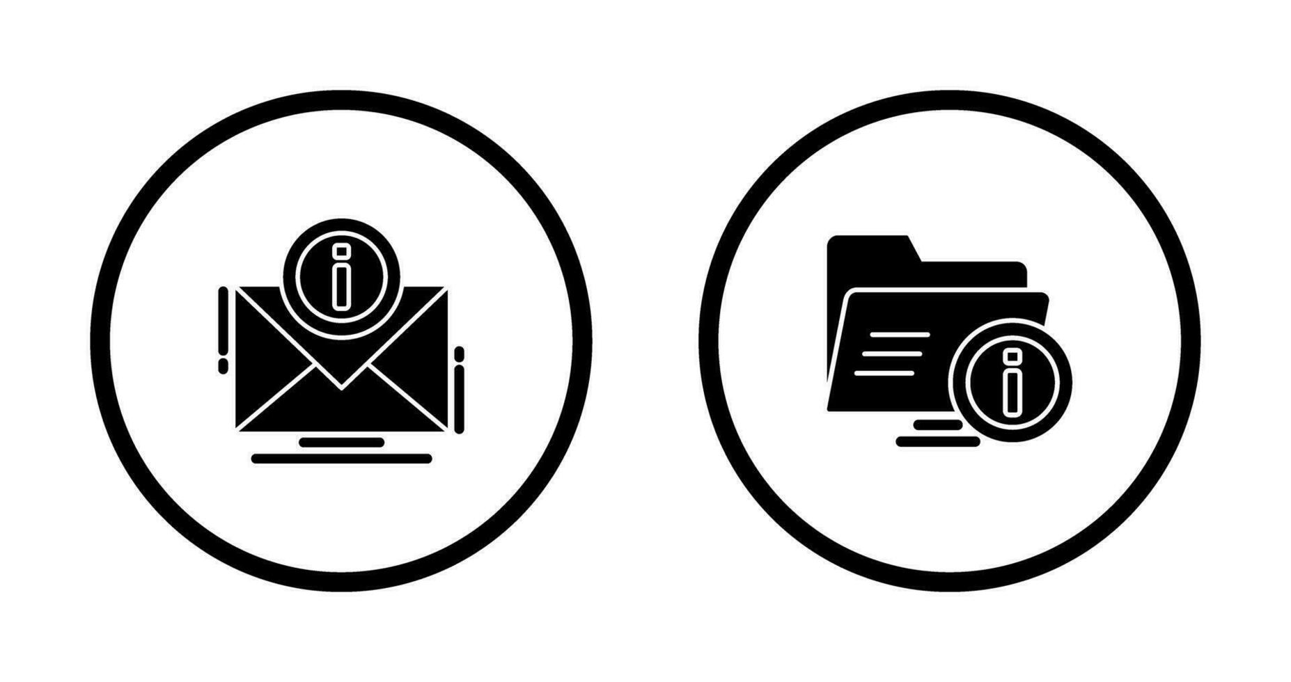 e mail and folder Icon vector