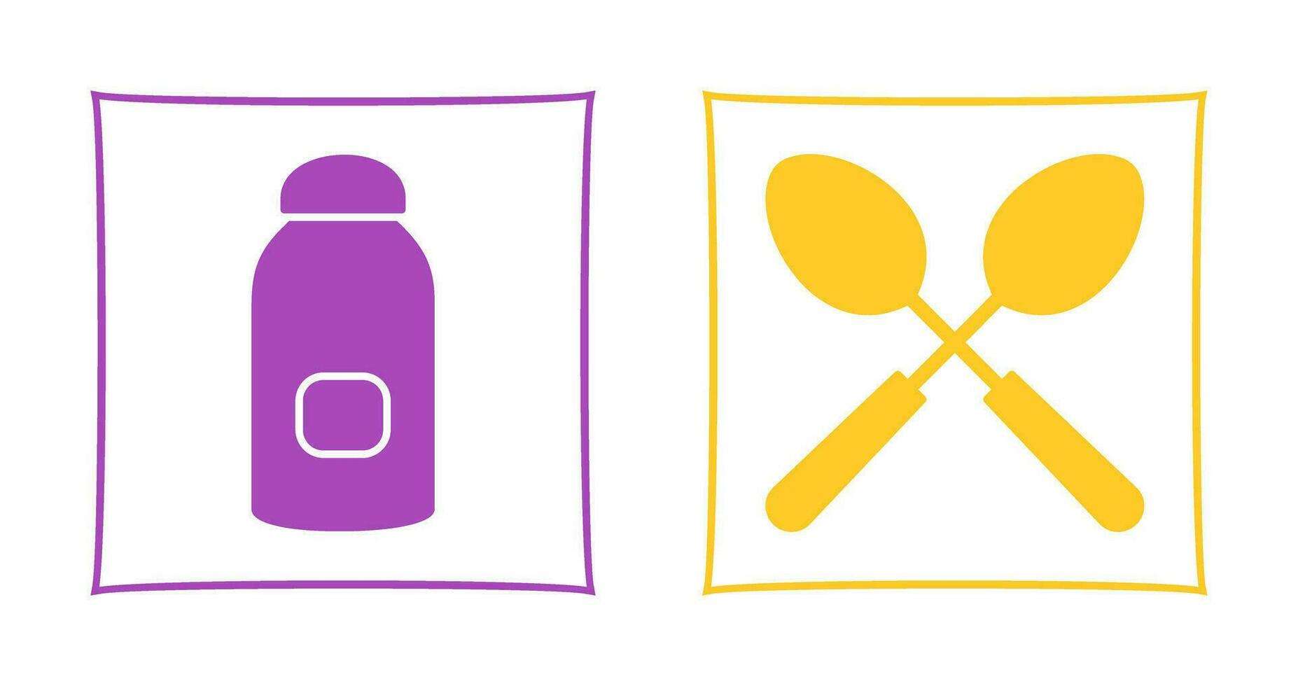 syrup and spoon Icon vector