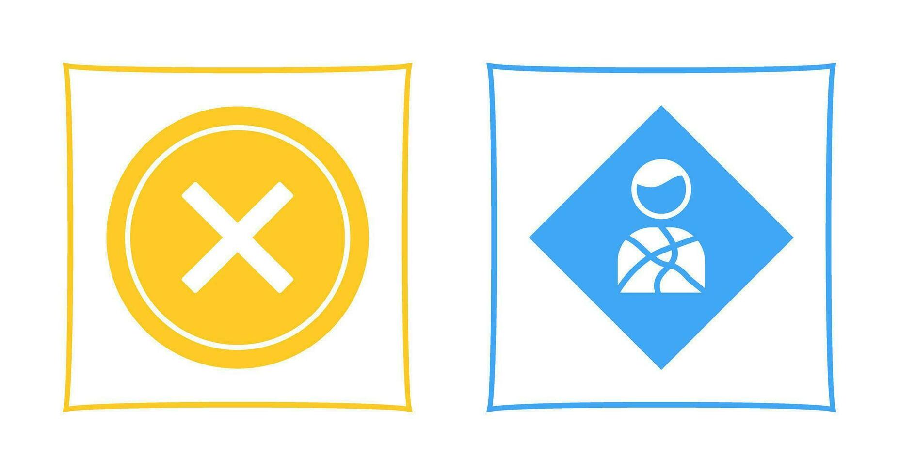 Do Not Cross And Health hazard  Icon vector