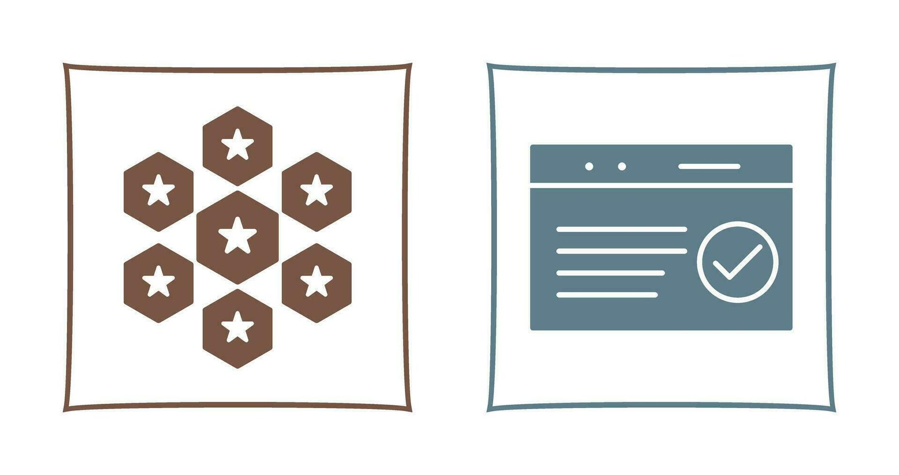 reputaion management and qc passed  Icon vector