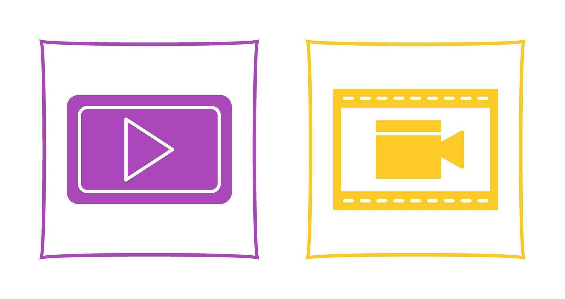 Video Communication and Video and Animation Icon vector