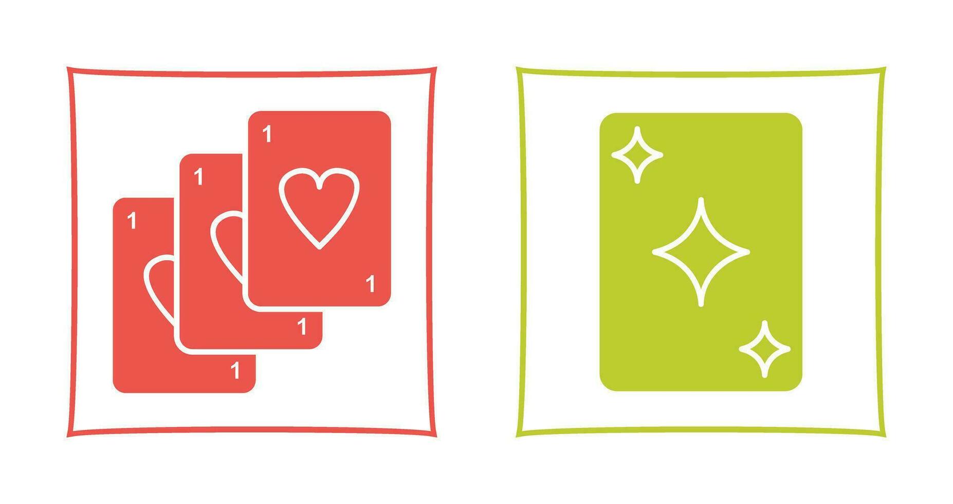 Deck of Card and Card Icon vector